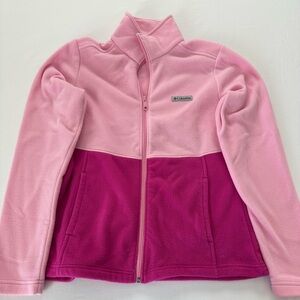 Columbia Two-Tone Pink Fleece Jacket